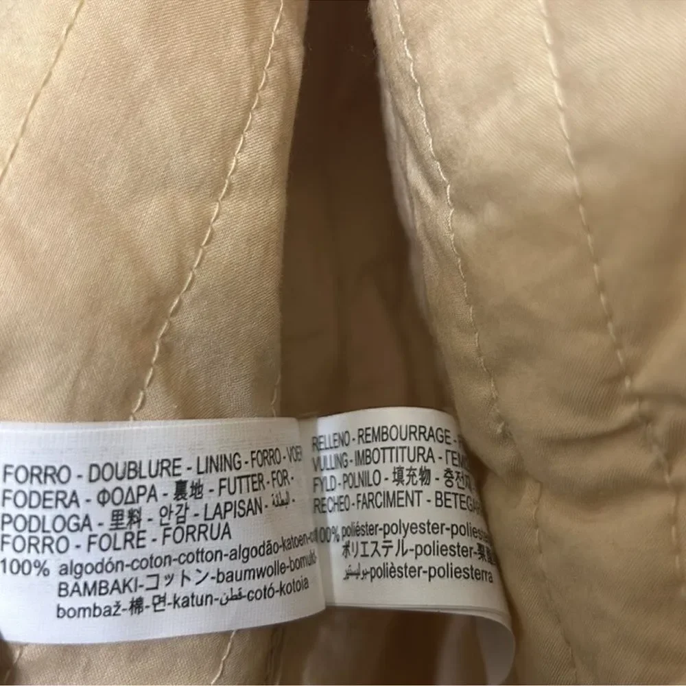 Zara Light Beige Embroidered Girls Cotton Blend Vest(Size 13-14)